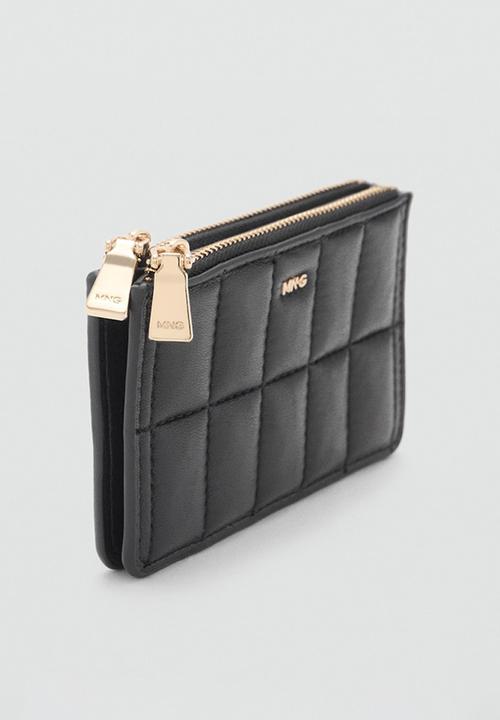 MANGO - Purse praline - black