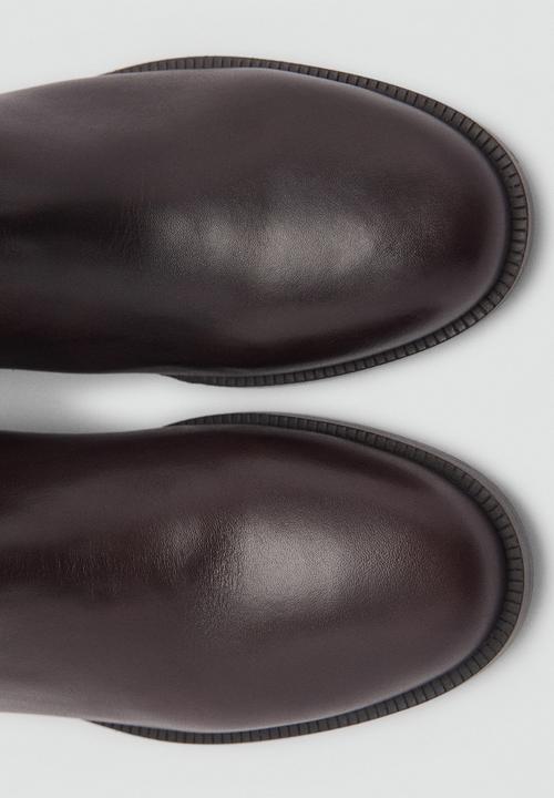 MANGO - Amor leather boot - dark brown