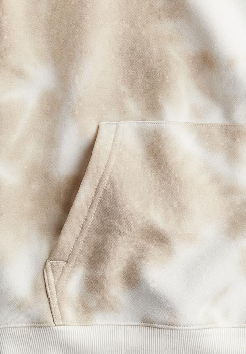 H&M - Hoodie - light beige/tie-dye 