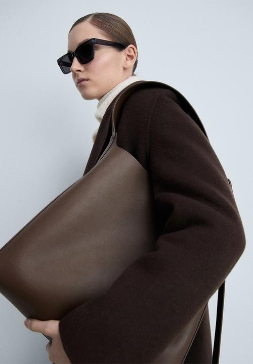 MANGO - Bag g winnie - dark brown