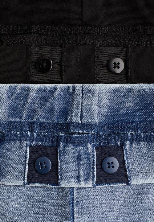 H&M - 2-Pack flared jeggings - denim blue/black 