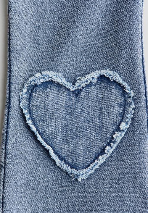 H&M - 2-Pack flared jeggings - denim blue/black 