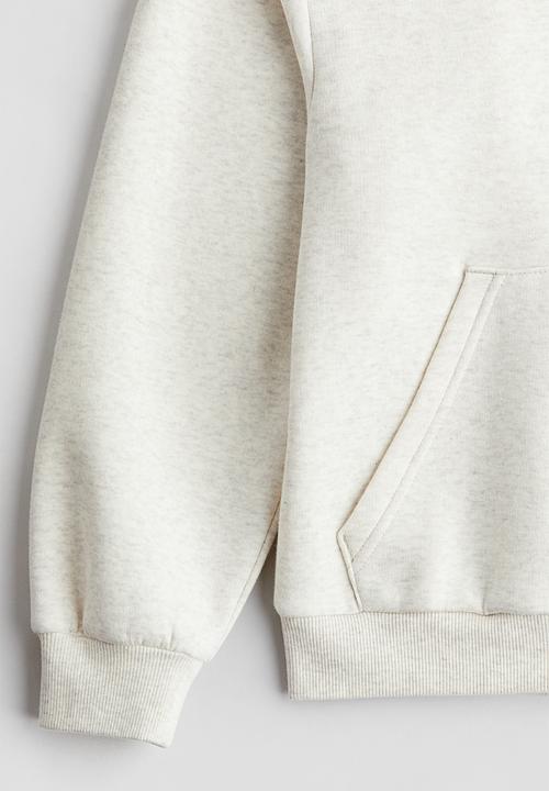 H&M - Oversized hoodie - White marl