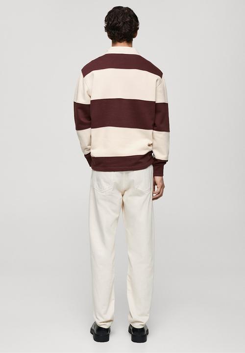MANGO - Sweatshirt cortes - bordeaux