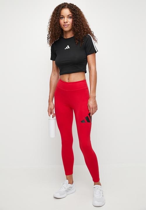 adidas Performance - 3 Stripe Baby Tee - Black/White
