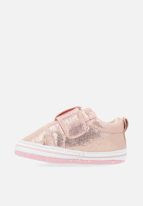 Pop Candy - Bowknot metallic sneakers - pink