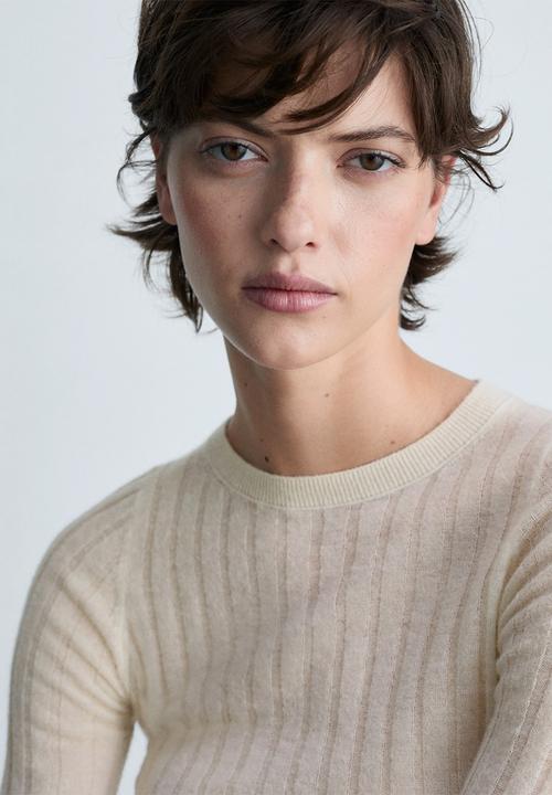 MANGO - Sweater gardenia - natural