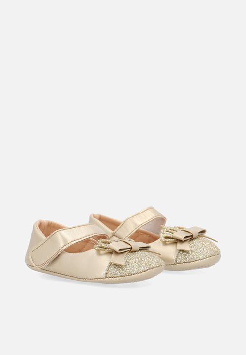 Pop Candy - Bow décor pumps - gold