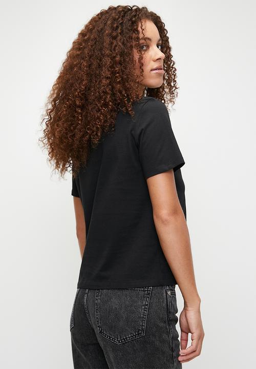 Calvin Klein - Ss Monologo Crewneck Tee - Black Beauty