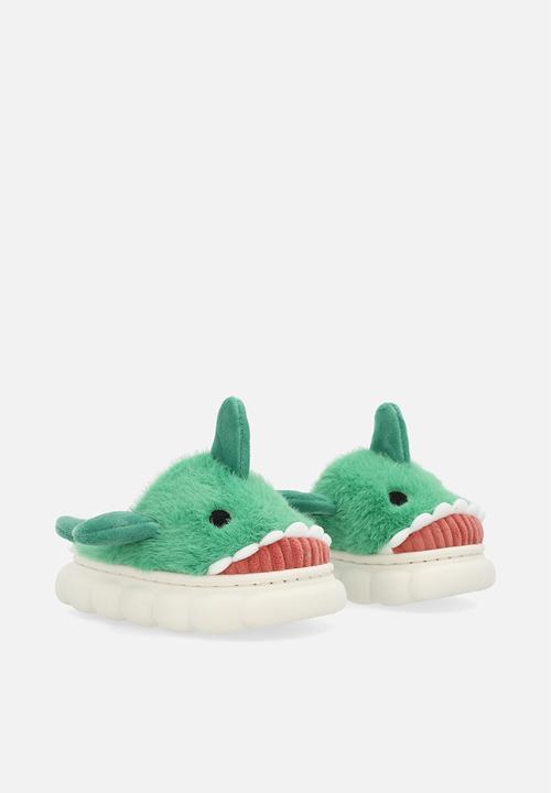 Pop Candy - Novelty slippers - green & white