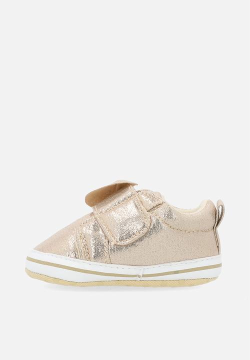 Pop Candy - Bowknot metallic sneakers - gold
