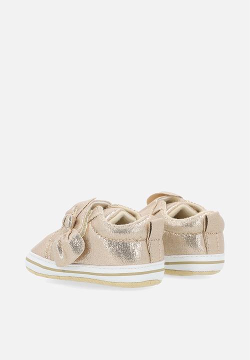Pop Candy - Bowknot metallic sneakers - gold
