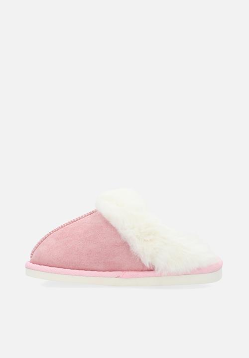 Pop Candy - Shearling lined slippers-pink