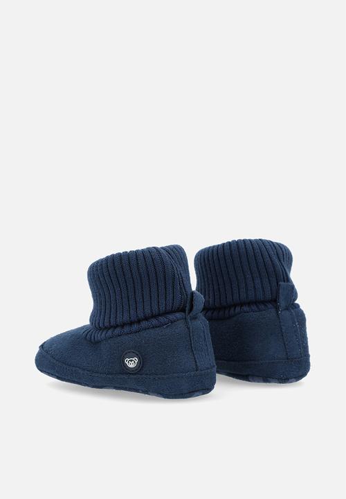 Pop Candy - Sock boots-navy blue