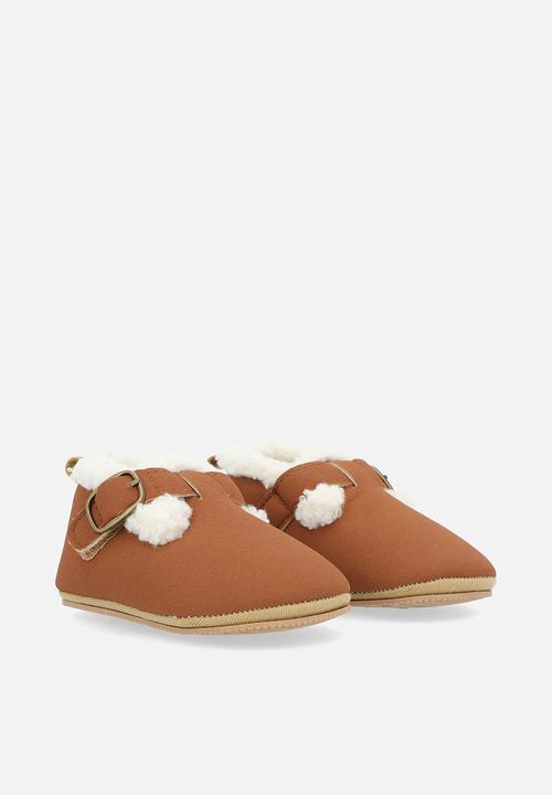 Pop Candy - Shearling lined shoes - brown