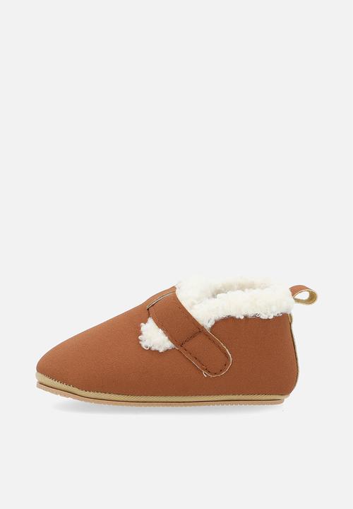 Pop Candy - Shearling lined shoes - brown