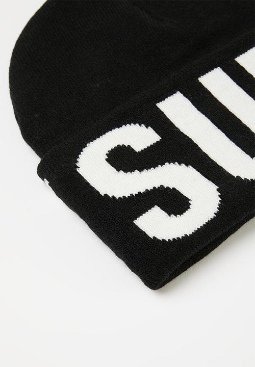 Superdry. - Branded Knitted Beanie - Black