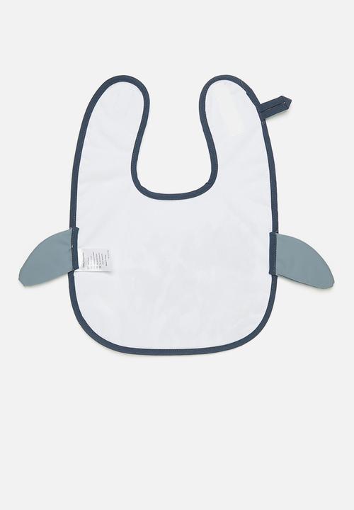 Pop Candy - Novelty shark bib - grey/multi