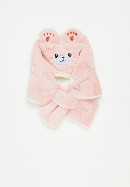 Pop Candy - Beanie Scarf combo - pink