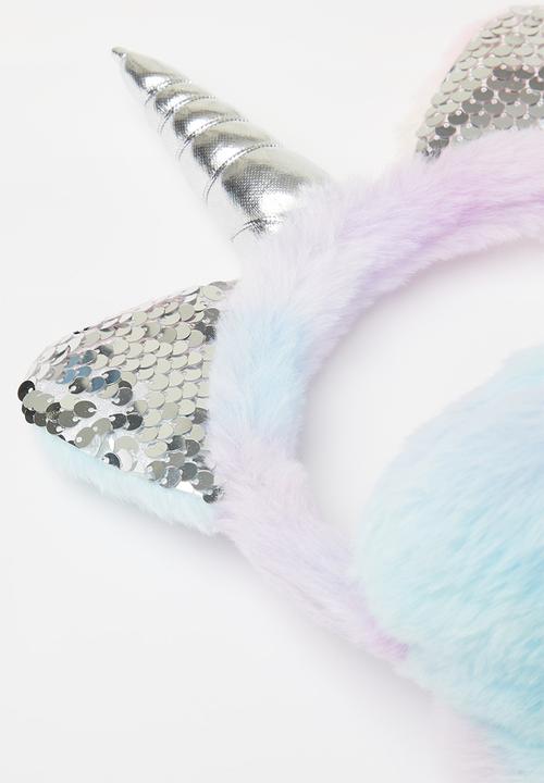 Pop Candy - Plush unicorn ear muffs - multi