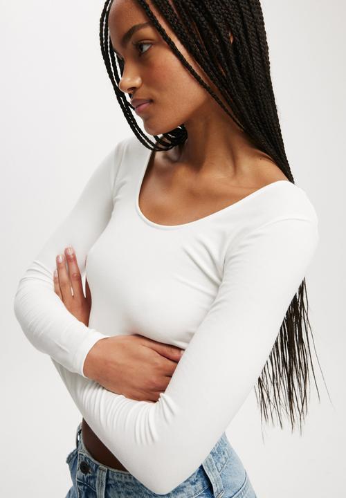 Cotton On - Sunday Scoop Long Sleeve - Vintage White