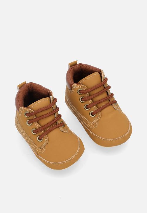 Pop Candy - Lace up boots - tan