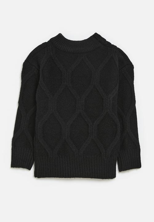Pop Candy - Crew neck jersey-black