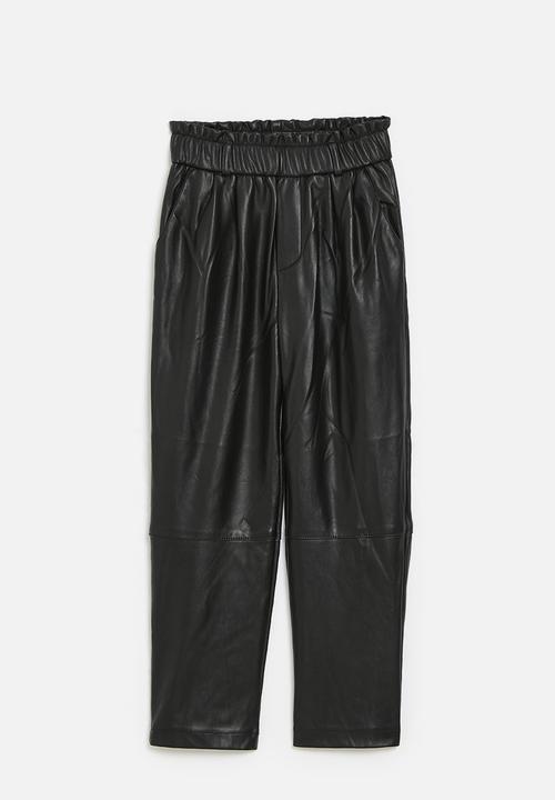 Pop Candy - Pleather pants - black
