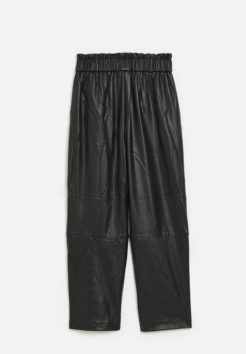 Pop Candy - Pleather pants - black