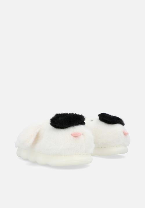 Pop Candy - Novelty slippers-white & black