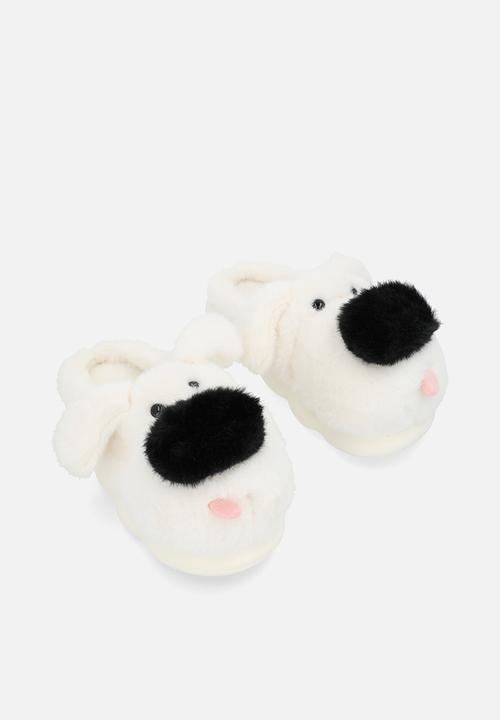 Pop Candy - Novelty slippers-white & black