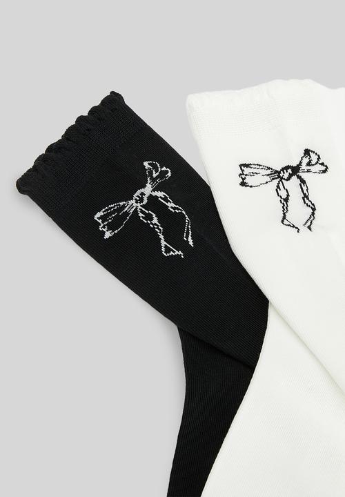 Pop Candy - 2 Pack socks set - black & white