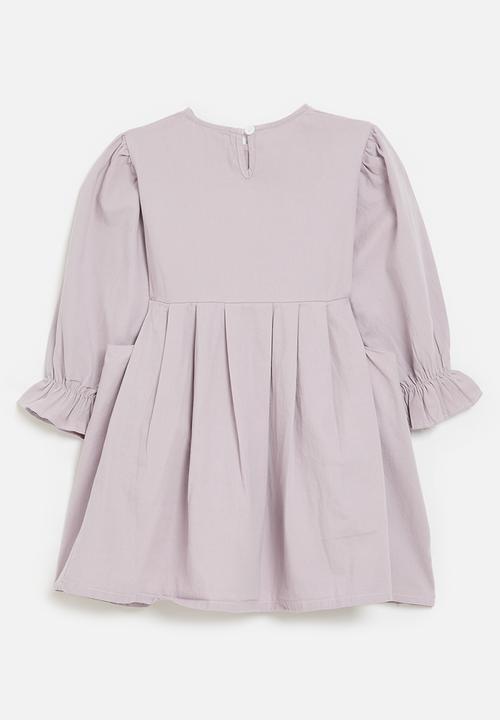Pop Candy - Gathered sleeve dress - lilac