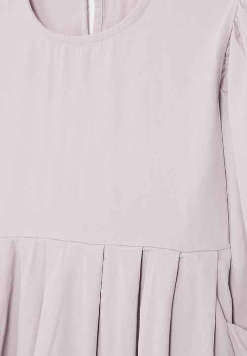 Pop Candy - Gathered sleeve dress - lilac