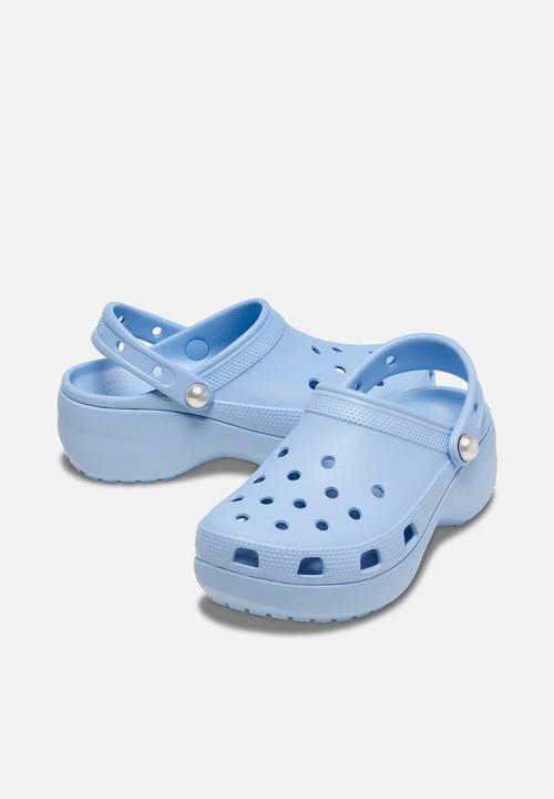 Crocs - Classic Platform Pearl Clog - Blue Calcite