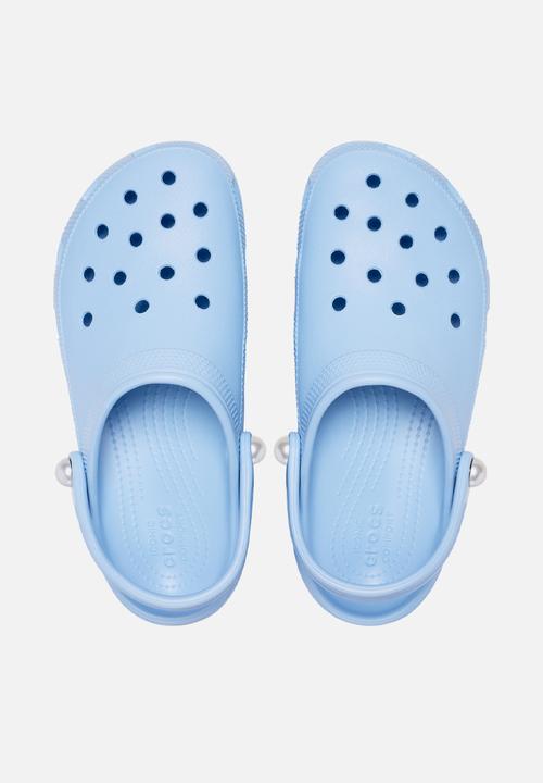 Crocs - Classic Platform Pearl Clog - Blue Calcite