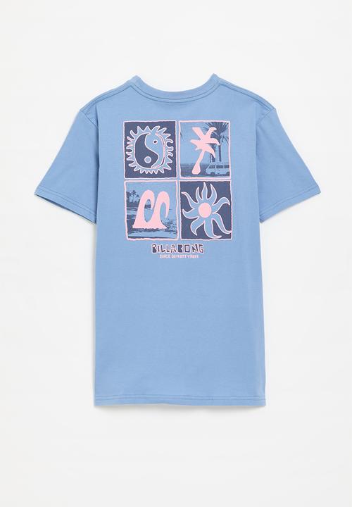 Billabong  - Twin peaks short sleeve T-shirt - sky blue