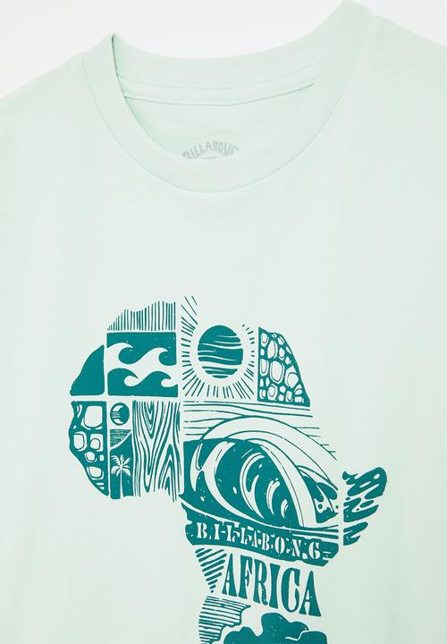 Billabong  - African clips short sleeve T-shirt destination - green tea