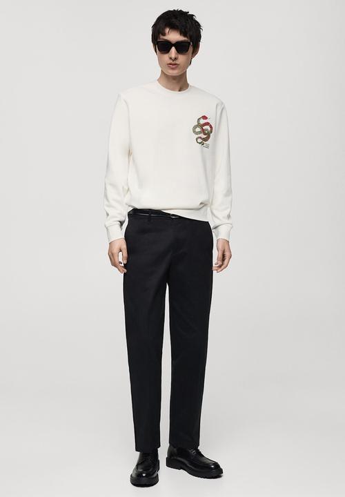MANGO - Sweatshirt kraitc-h - offwhite