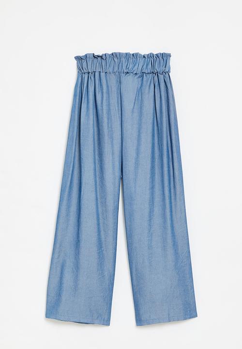 Pop Candy - Wide leg pants - dark blue