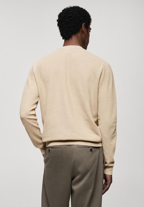 MANGO - Sweater ten - sand