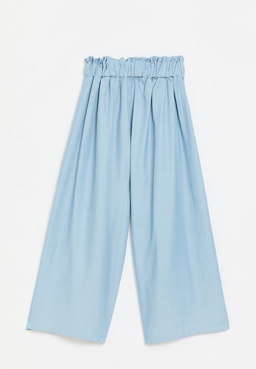Pop Candy - Wide leg pants - light blue