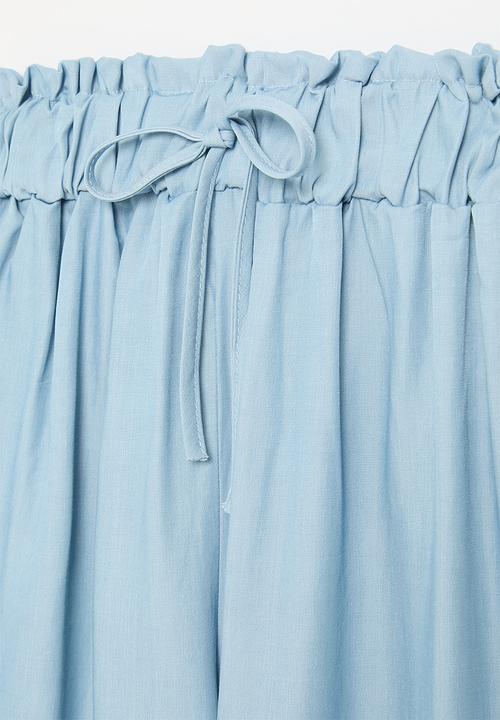 Pop Candy - Wide leg pants - light blue