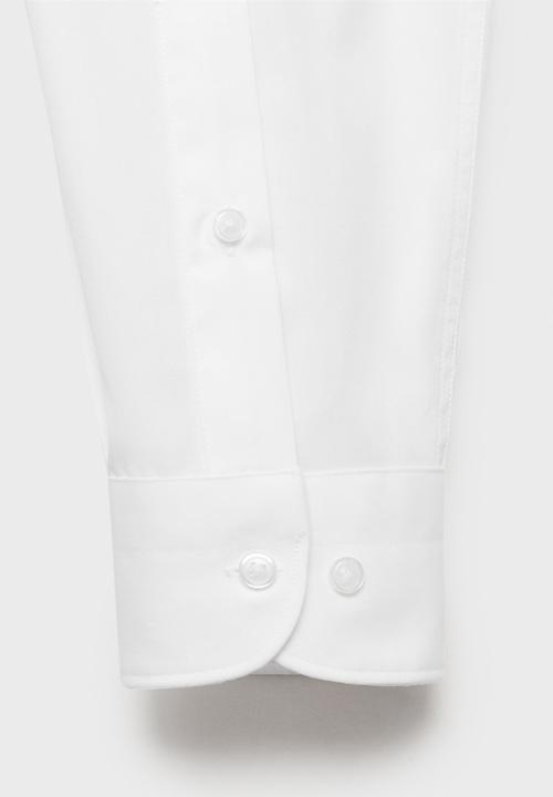 MANGO - Shirt emeritol - white