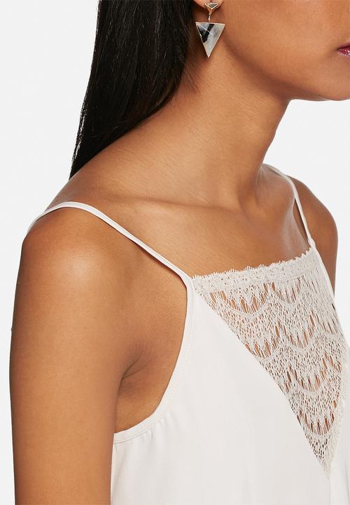 Vero Moda - Siwe lace cami