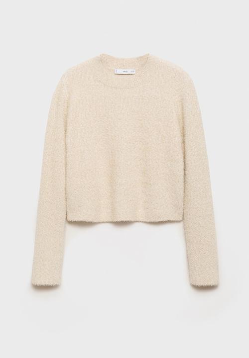 MANGO - Sweater Floreta - Light Beige