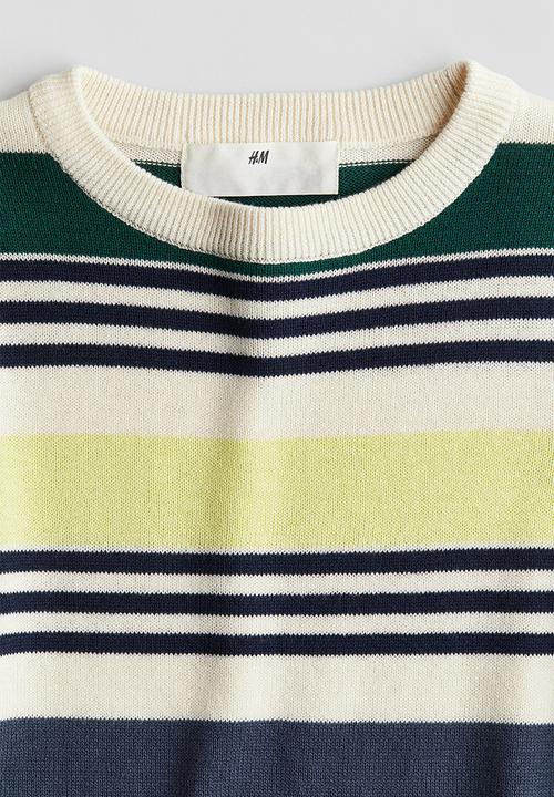 H&M - Cotton jumper - green striped