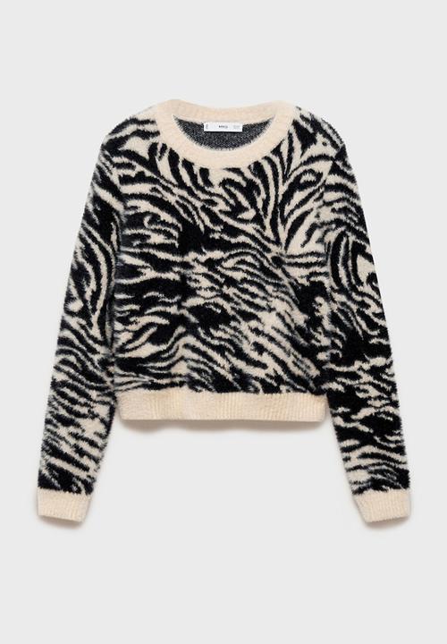 MANGO - Sweater Zebri - Light Beige