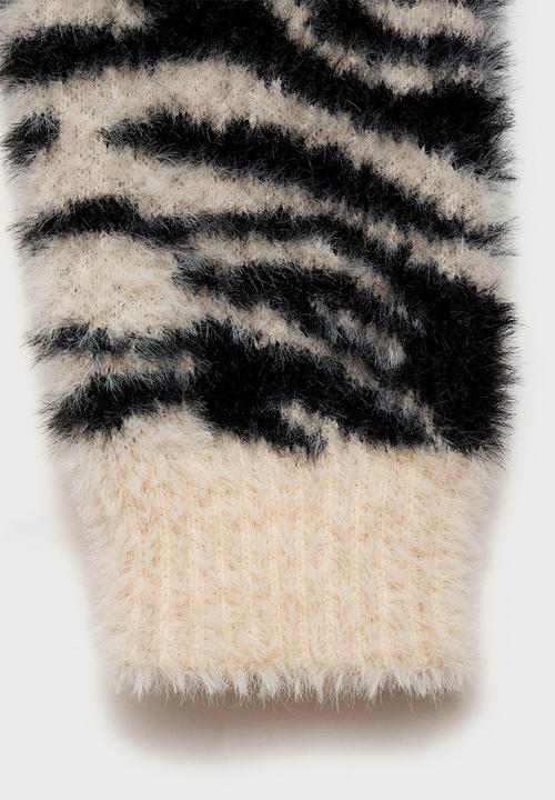 MANGO - Sweater Zebri - Light Beige