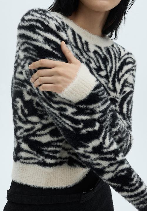 MANGO - Sweater Zebri - Light Beige